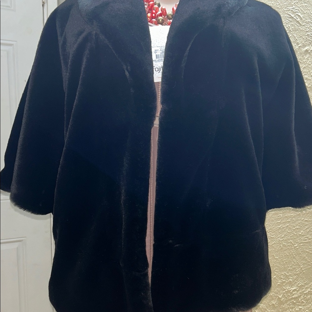 Calvin Klein Collection Black Teddy Jacket